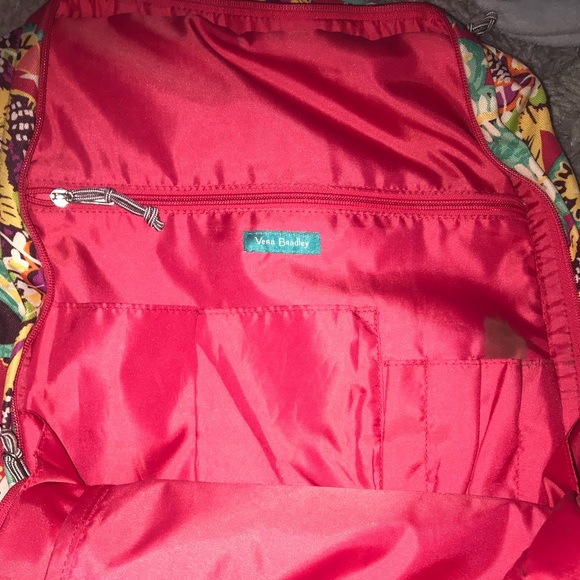Red Vera Bradley Backpack - Picture 3 of 6